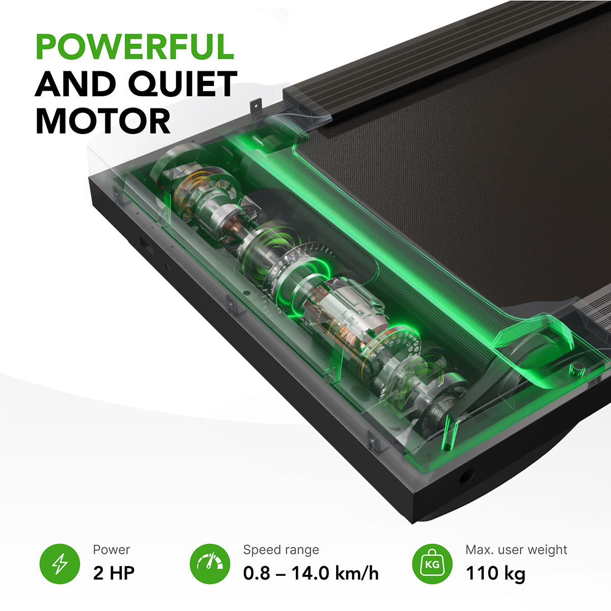 Ηλεκτρικός Αναδιπλούμενος Διάδρομος Γυμναστικής 2hp Tunturi Cardio Fit T25