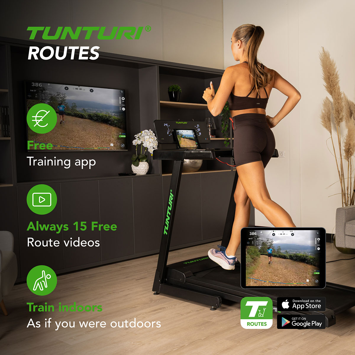 Διάδρομος γυμναστικής 2.0 hp Tunturi Cardio Fit T30