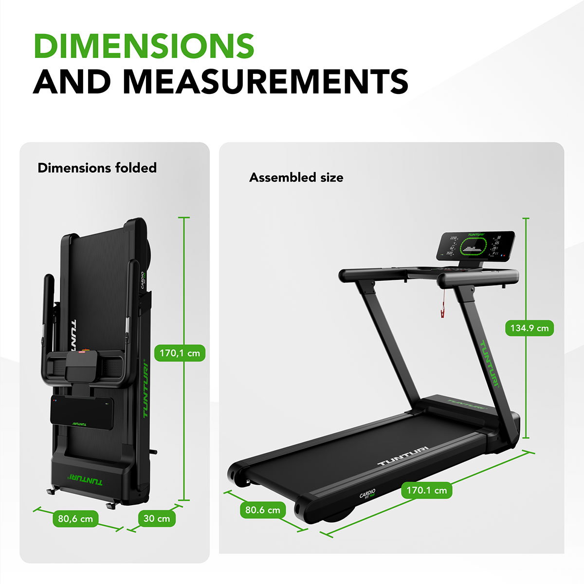 Διάδρομος γυμναστικής Fit T60 Tunturi Cardio