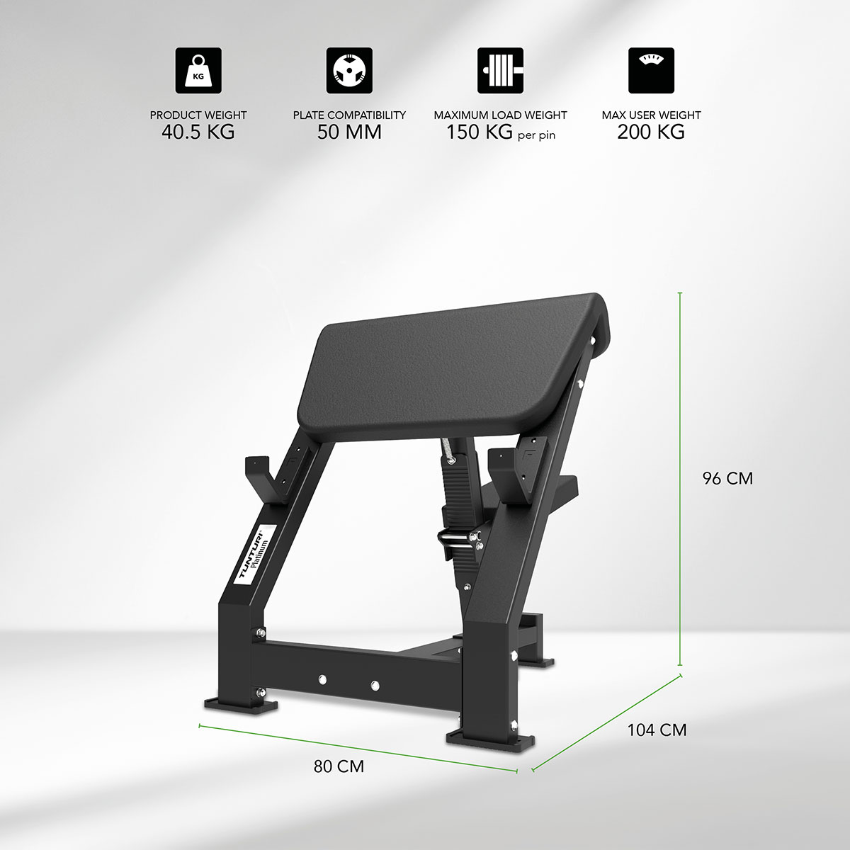 Πάγκος Έλξεων Δικεφάλων, Σειρά V Tunturi Platinum