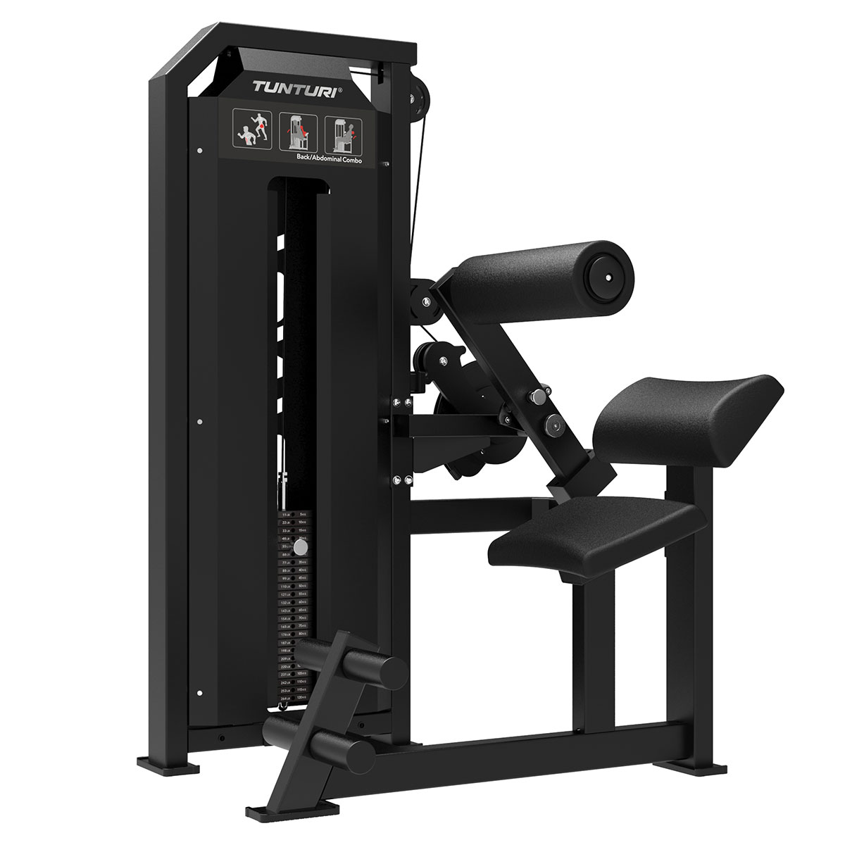 Μηχάνημα Κοιλιακών Ραχιαίων Σειρά V Dual Back Abdominal Combo Tunturi Platinum