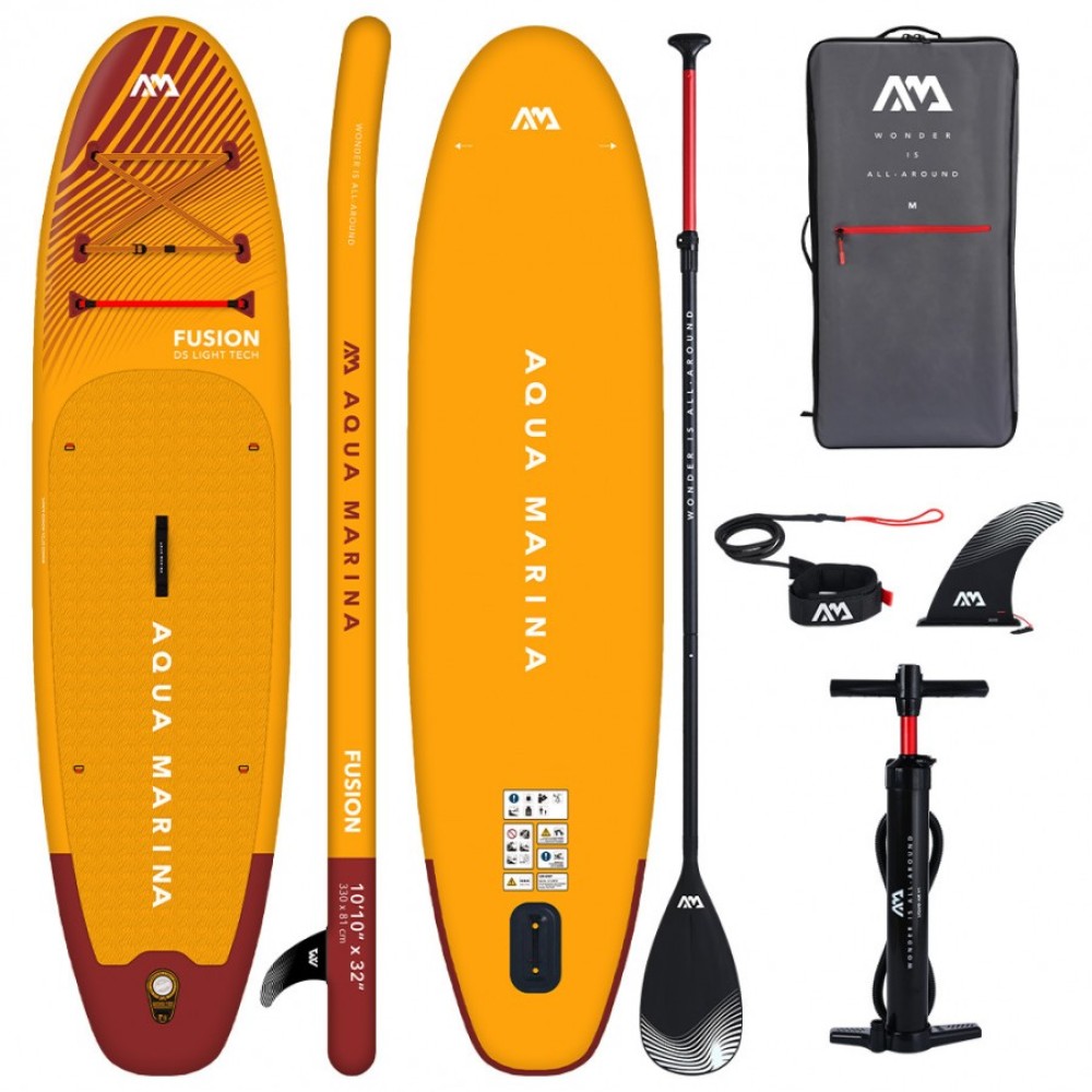 Φουσκωτή σανίδα SUP Fusion 10'10" πακέτο Aqua Marina