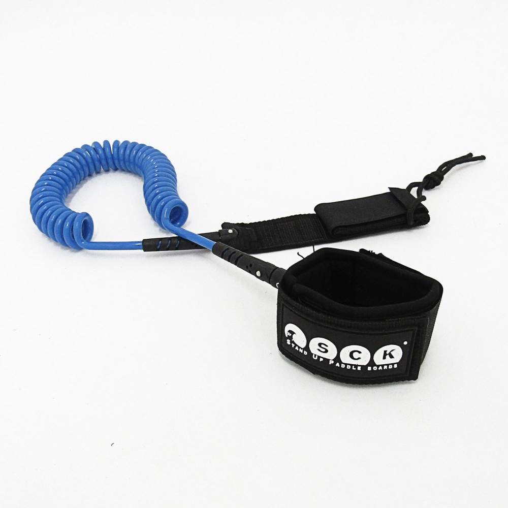 SUP leash σπιράλ 10ft SCK - Μπλε