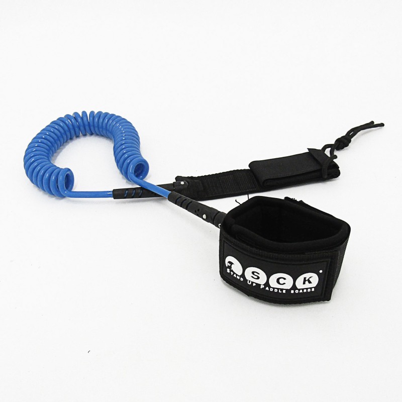 SUP leash σπιράλ 10ft SCK - Μπλε