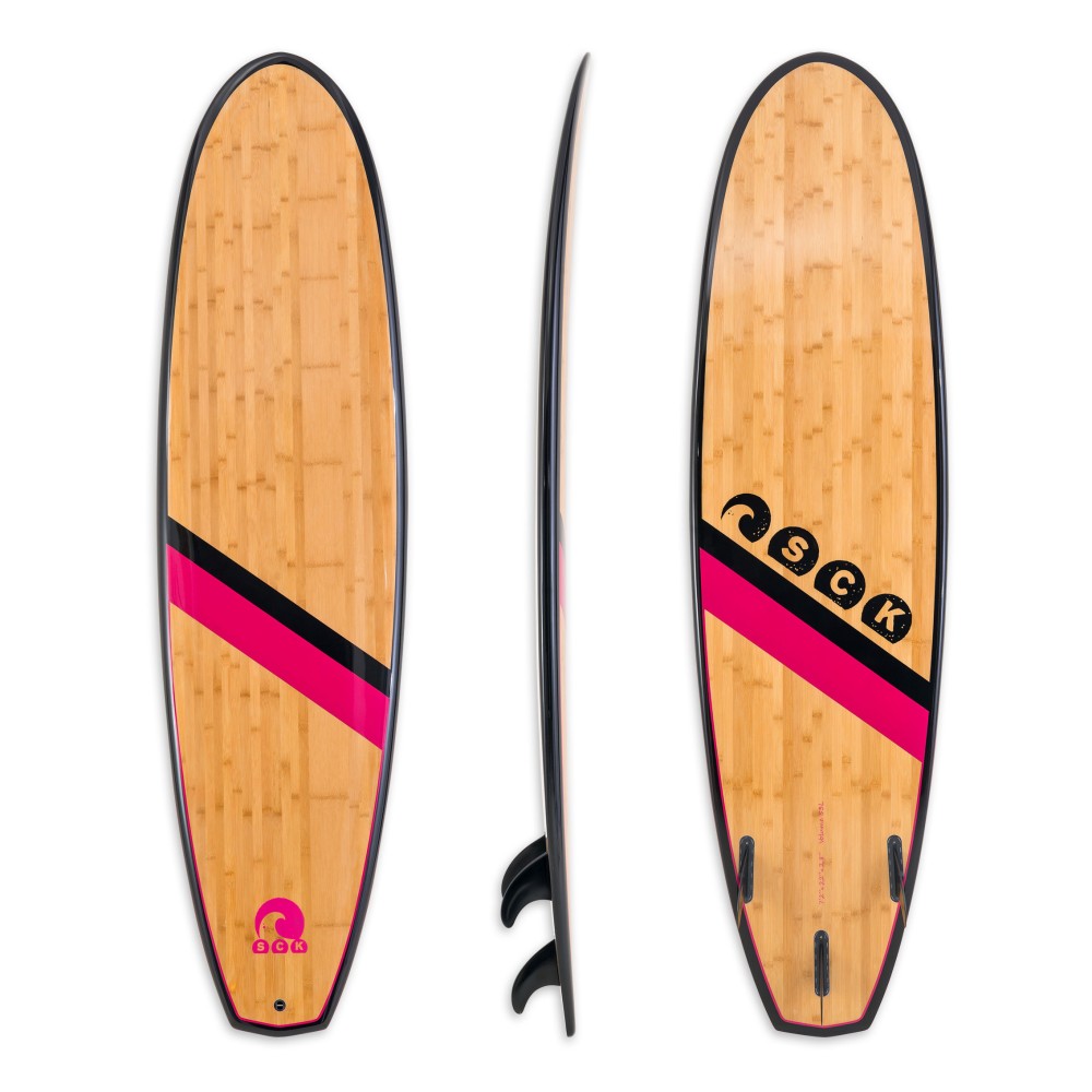Σανίδα surf EPX Bamboo 7’2″ Black-Ruby SCK
