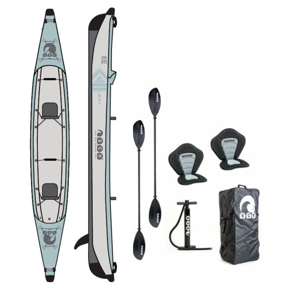 Φουσκωτό διθέσιο καγιάκ full drop-stitch SCK VELOCE