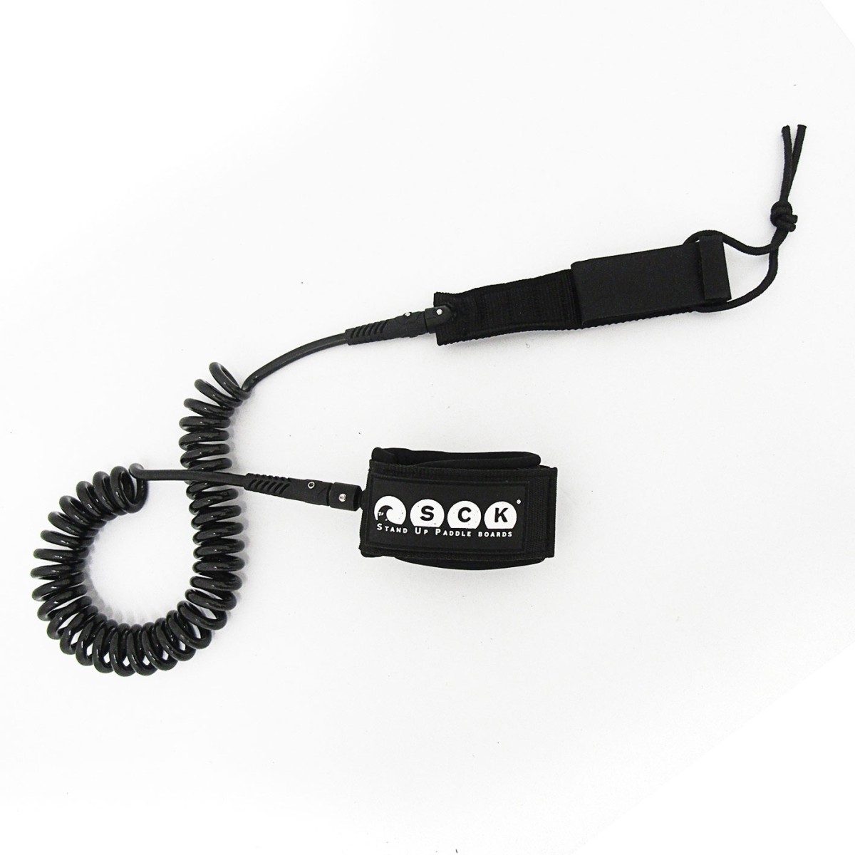 SUP leash σπιράλ 10ft SCK - Μαύρο