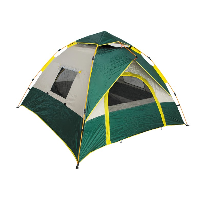 Αυτόματη Σκηνή Camping Ορειβασίας Πράσινη Αδιάβροχη 205x195x130εκ. Panda AM.10365