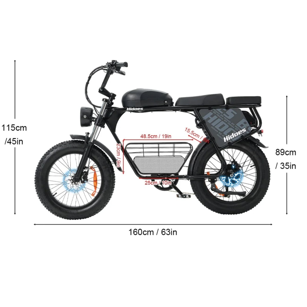Ηλεκτρικό Ποδήλατο B9 PLUS 48V/33.8Ah Dual Batt 750W Long Range Velogreen