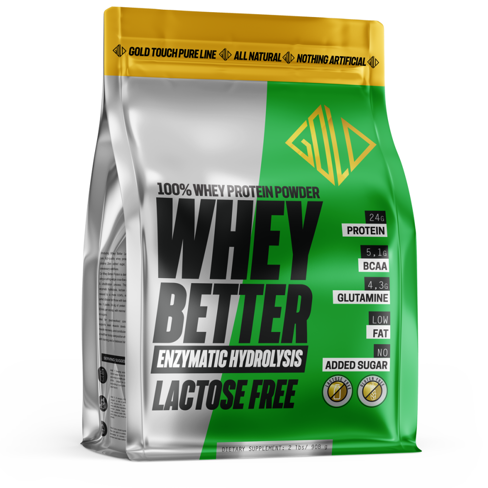 Whey Better HydroProtein 80%- Lactose Free(908g) - Καθαρή Πρωτεΐνη Γράμμωσης - GoldTouch Nutrition Pure Line