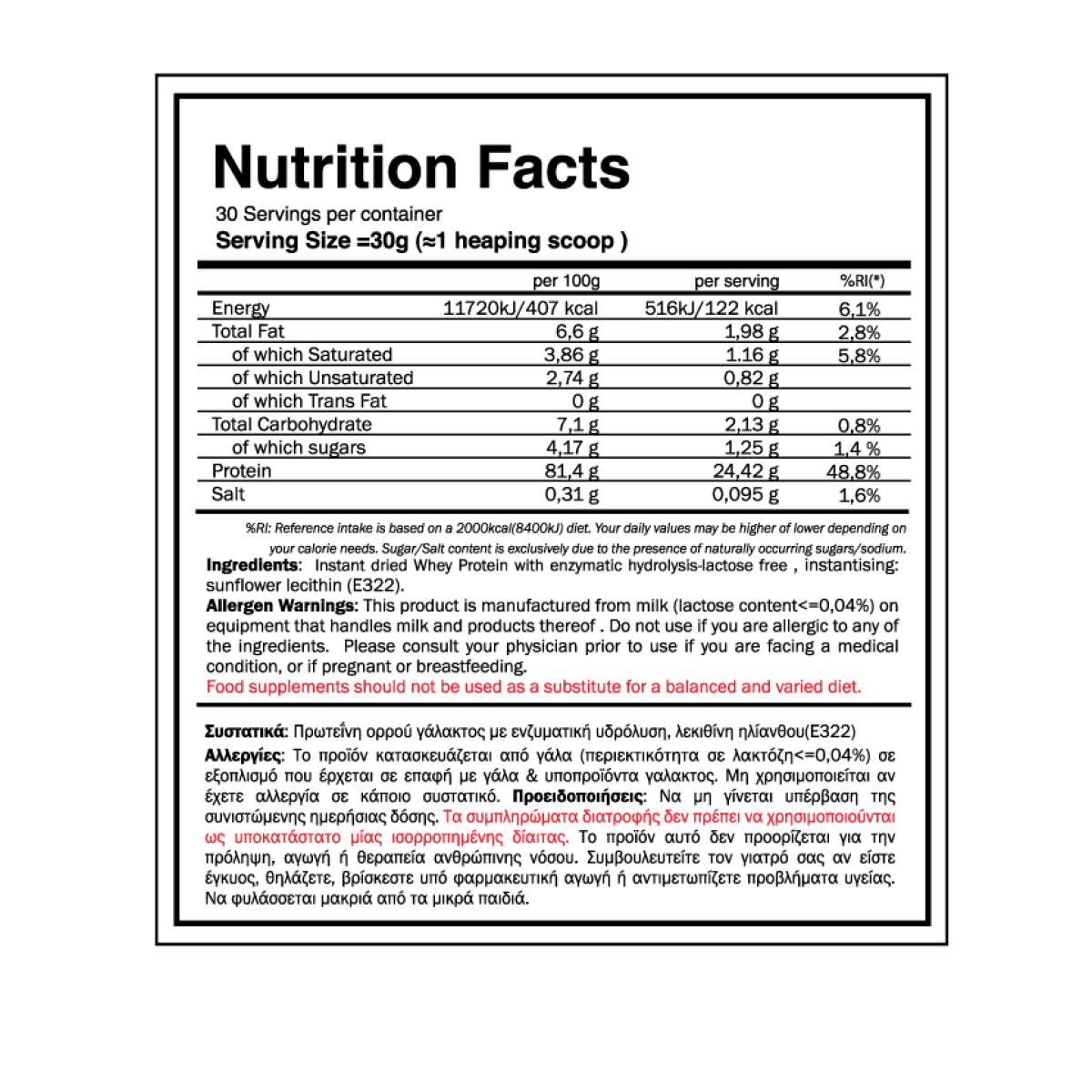 Whey Better HydroProtein 80%- Lactose Free(908g) - Καθαρή Πρωτεΐνη Γράμμωσης - GoldTouch Nutrition Pure Line