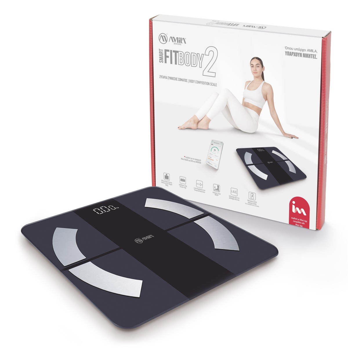 Ζυγαριά Smart Αmila FITBODY 2 95360